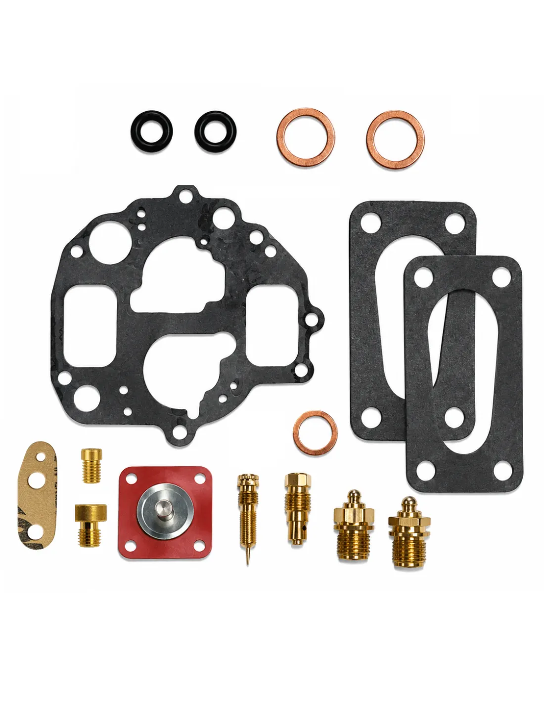 Carburateurreparatieset voor 26/35-model met dubbele venturi, sproeiers 120/70