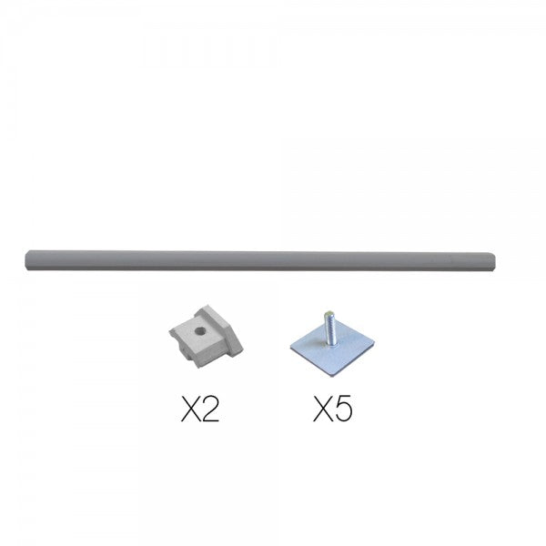 2CV VOOR- OF ACHTERBUMPER GRIJZE RUBBERSTRIPS