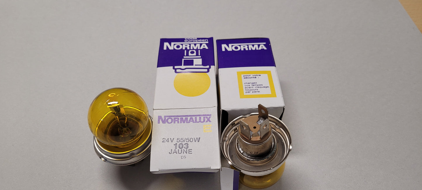 Lamp 24v  55/50w   Geel