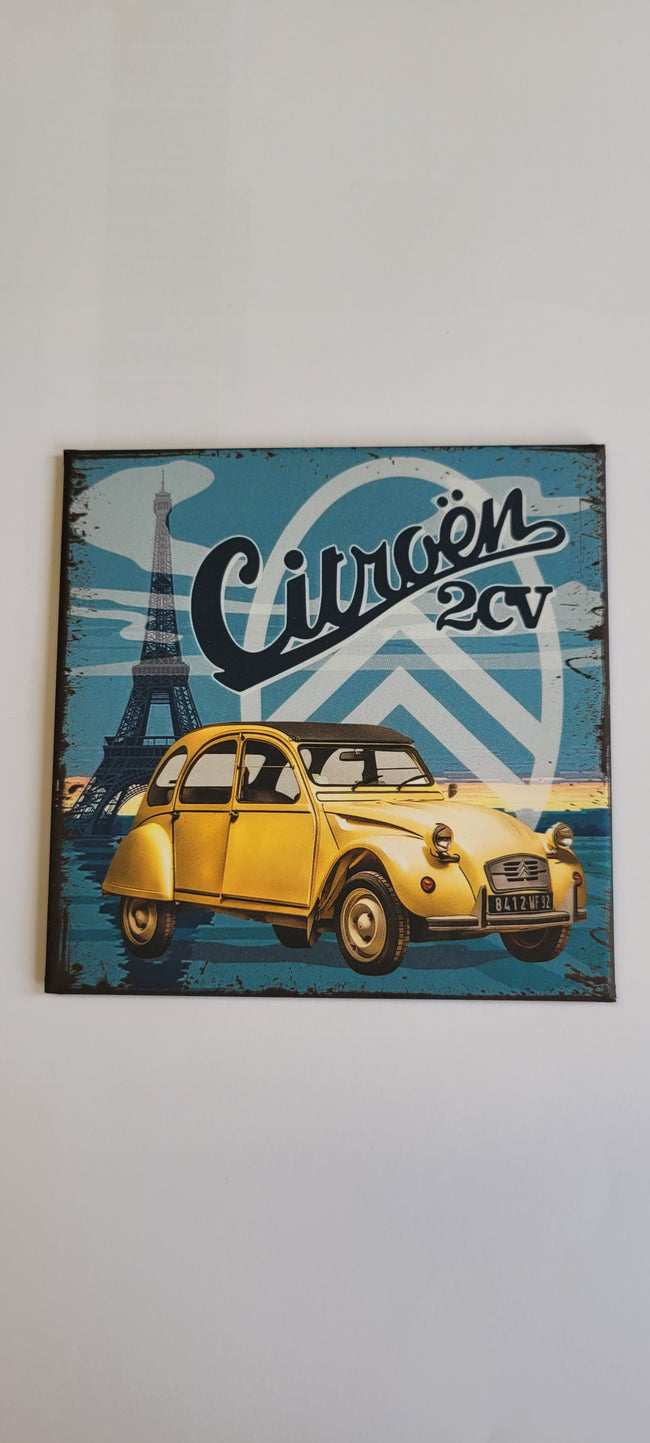 KOELKAST MAGNEETPLAAT 2CV PARIJS