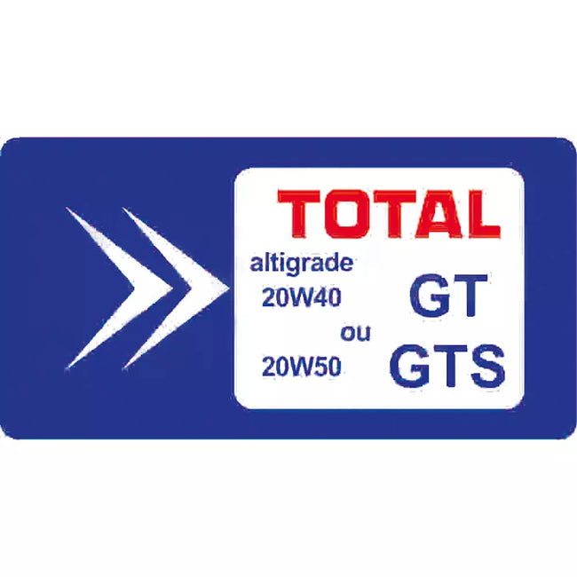 Sticker huile moteur TOTAL Altigrade
