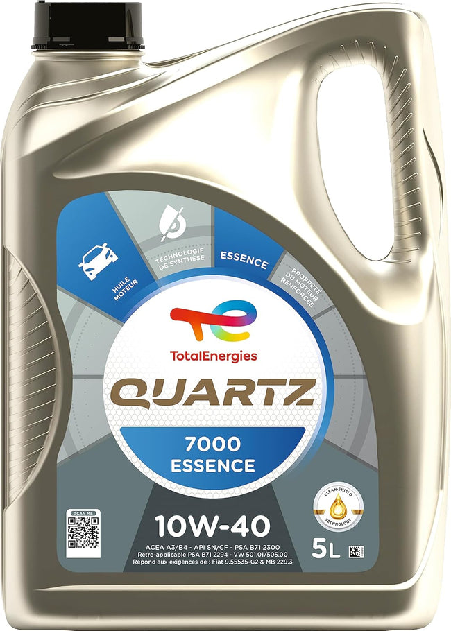 Motorolie TotalEnergies Quartz 7000 benzine 10W-40, 5 litres