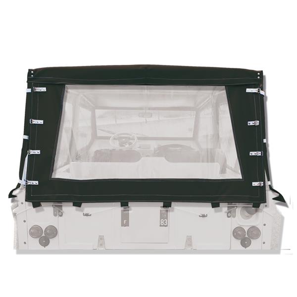 Zwarte 4-straps achtercover voor Méhari