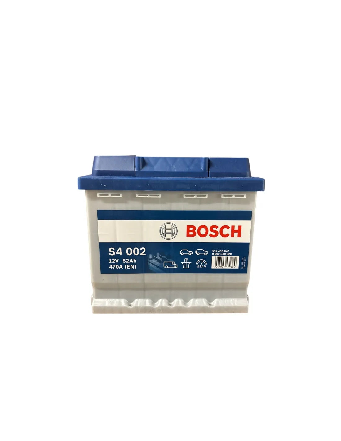 ACCU BOSCH 12 VOLT 52 AH 470a (en) MET ZUUR