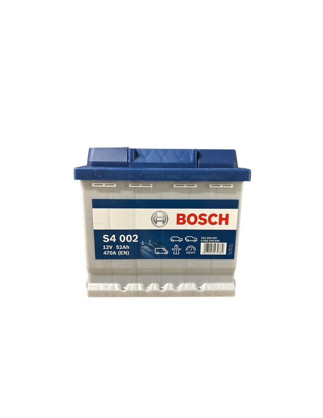 ACCU BOSCH 12 VOLT 52 AH 470a (en) MET ZUUR