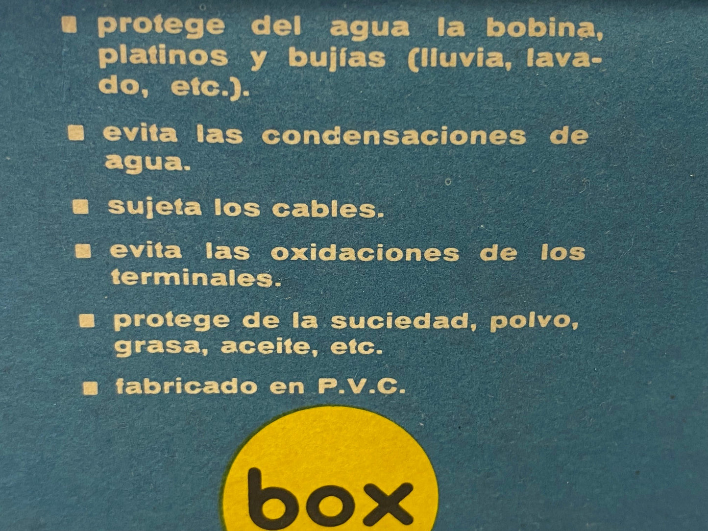 PVC BESCHERMHOES BOBINE & ONTSTEKINGSHUIS 2CV