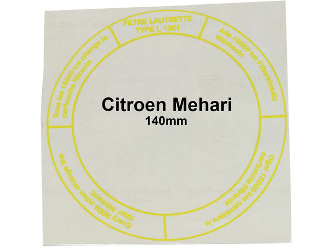 luchtfiltersticker Lautrette Citroën Mehari