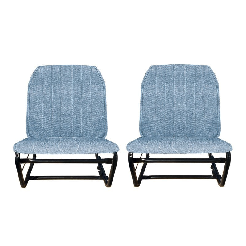 SET VAN 2 JEANS SYMMETRISCHE STOELBEKLEDING VOOR 2CV SPECIAL (zonder flap)