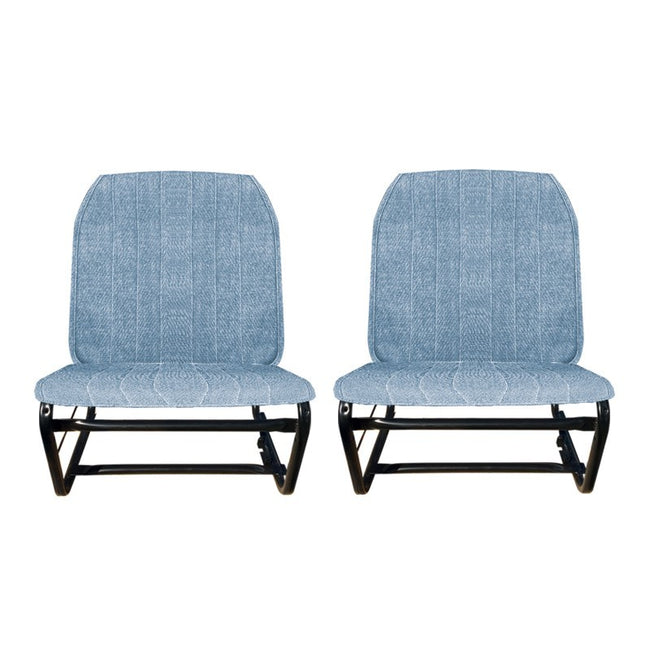 SET VAN 2 JEANS SYMMETRISCHE STOELBEKLEDING VOOR 2CV SPECIAL (zonder flap)