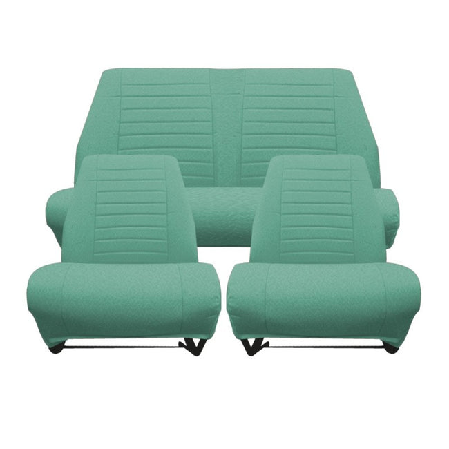 BEKLEDING AMI8 BREAK 2E GENERATIE 2 VOORSTOELEN + ACHTERBANK. DIAMANT GROEN