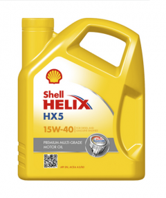 Shell Helix HX5 15W-40 5 liter.