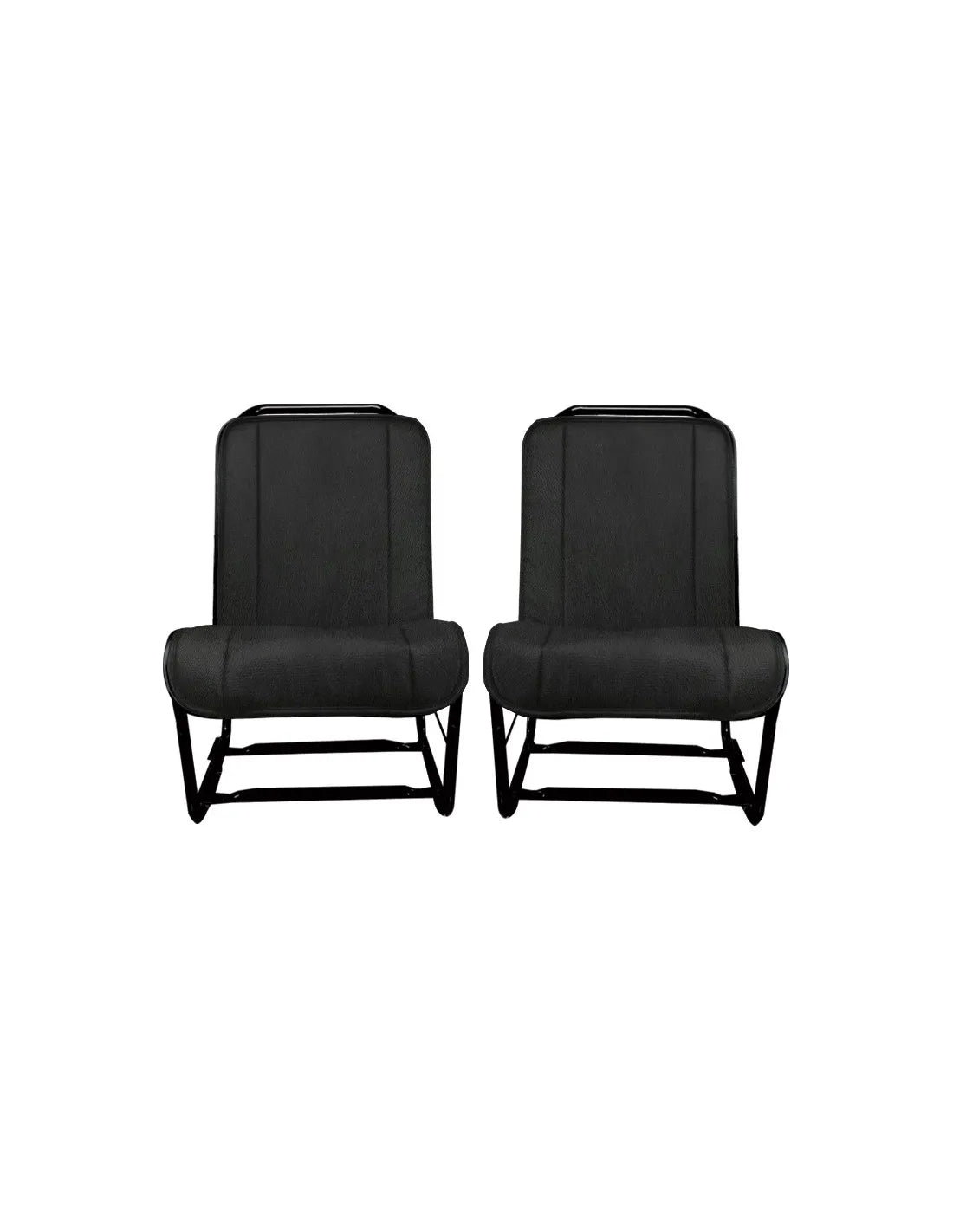 BEKLEDINGSSET R+L ZWART PERFOREE SKAI AU. AZU. AK