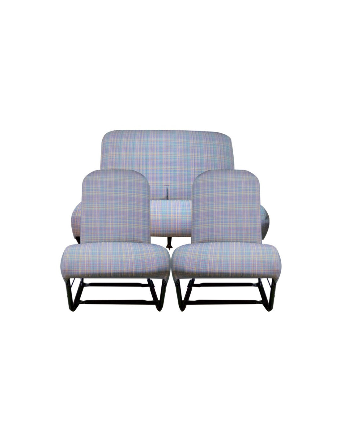 COMPLETE SET STOELEN EN BANK ECOSIAS SIMETRISCH