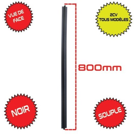 L/R PROFIEL 2CV DEURAFDICHTING ZWART LENGTE 800mm