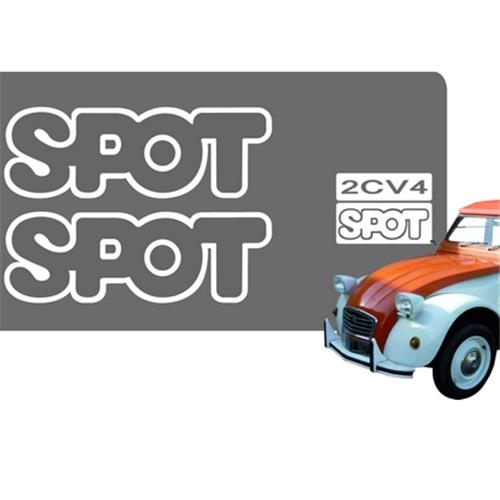 Lijmset voor 2CV Spot Glanzend Wit