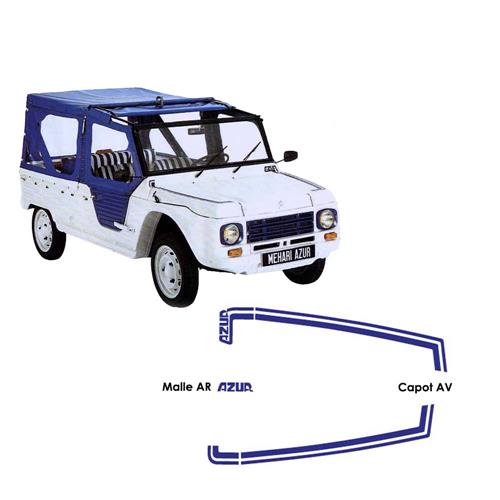 Lijmset voor Méhari Bleu Azur