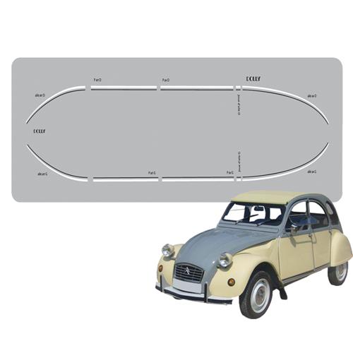 2CV Dolly 1st Series lijmset - Rialto Geel, Aalscholvergrijs