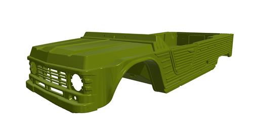 GREEN MONTANA nieuw model bodykit met oud model dashboard voor Méhari