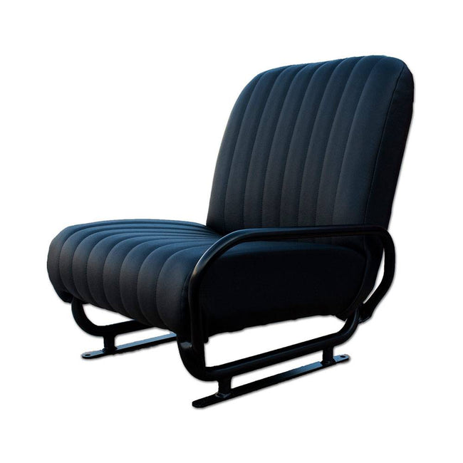 Stoel Mehari rechts zwart skai