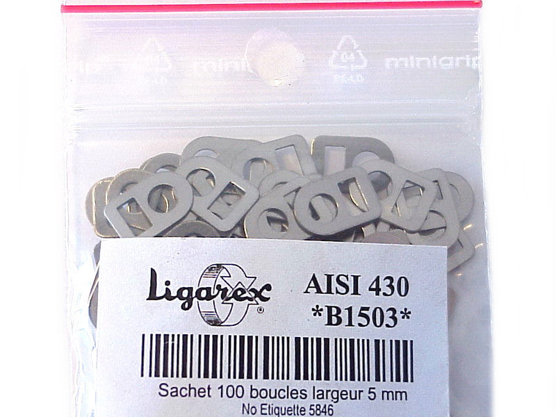 KLEMBAND KLIPJES PER 100 (5MM)