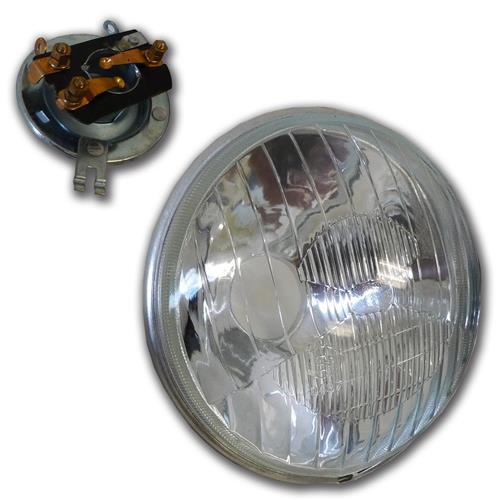 Ronde koplamp voor 2CV oud model zonder lamp verkocht met lamphouder