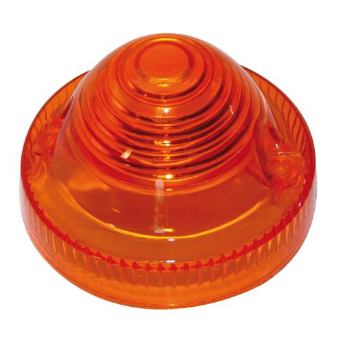 Oranje ronde knipperlichtglas