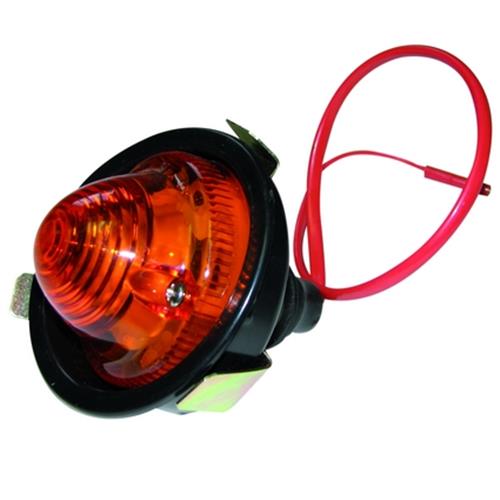 Richtingaanwijzer linksvoor met zwarte kunststof steun voor 2CV