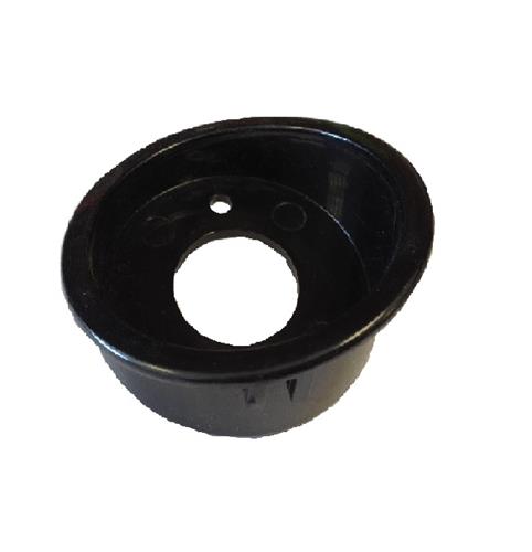 ZWART plastic steun voor de RECHTER voorste richtingaanwijzer voor 2CV