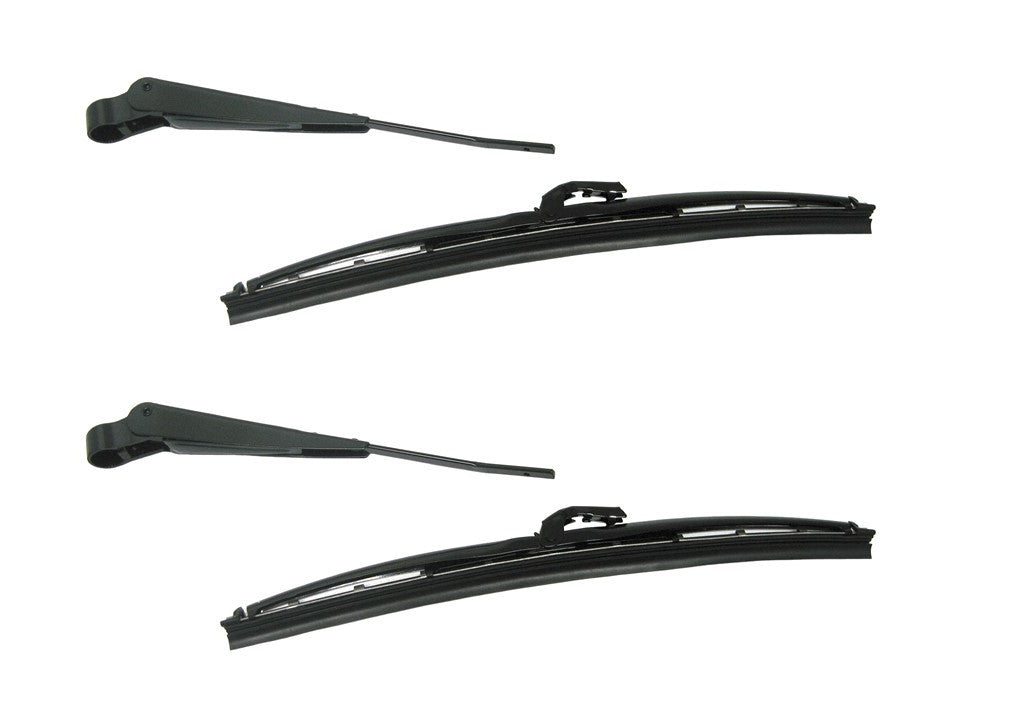 RUITENWISSER SET RVS ZWART