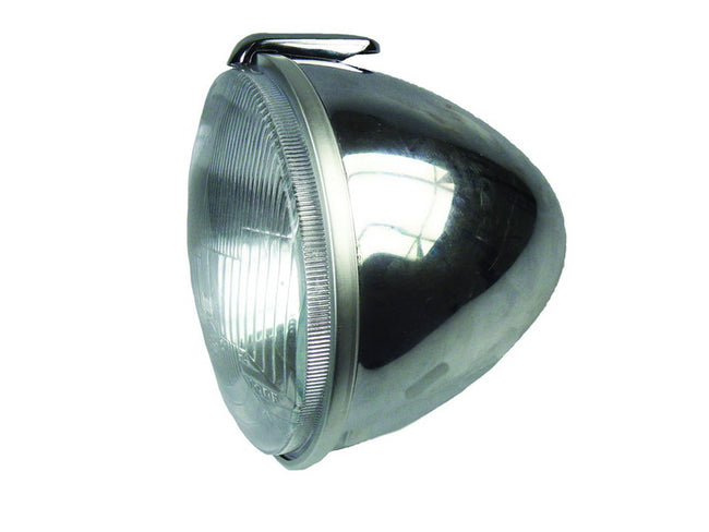 KOPLAMP+HUIS H4 ROND CHROOM