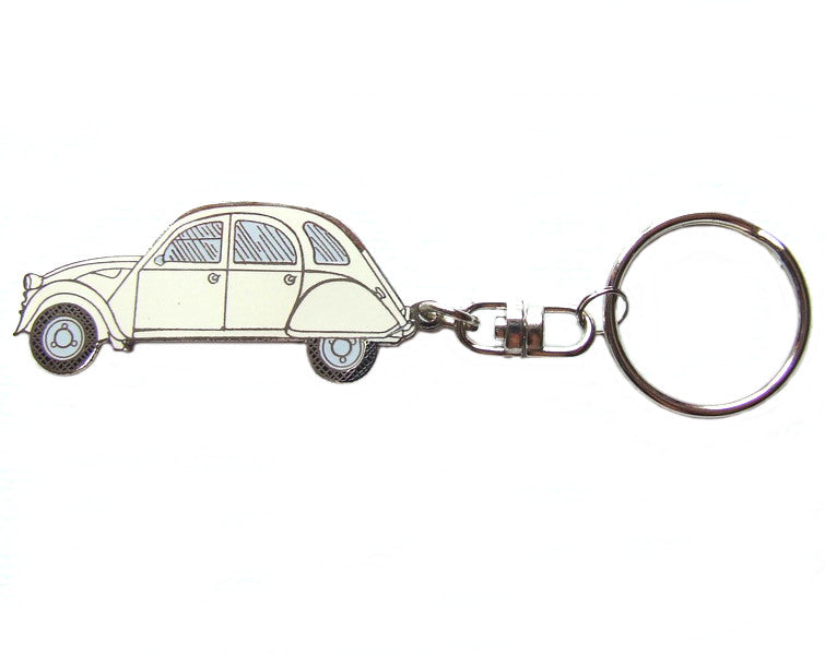 SLEUTELHANGER 2CV WIT