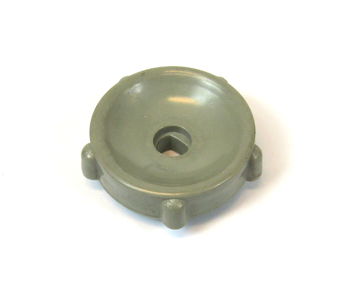 PLASTIC KNOP VENT.KLEP GRIJS