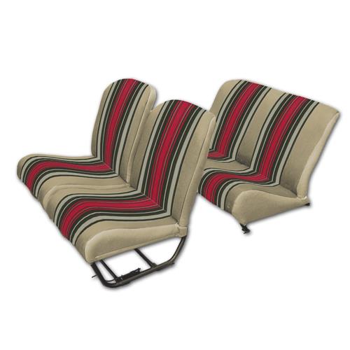 Bekledingspakket (2 Sym. voorstoelen + achterbank) STRIPED BEIGE stof