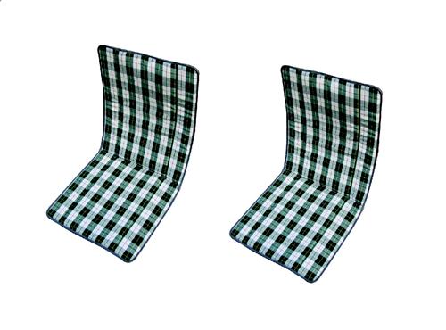 Bekledingspakket (2 symmetrische VOORstoelen + ACHTERbank) stof BLUE DIAMANTE