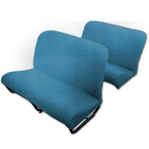 Set bekleding (VOOR + ACHTER zitbanken) BLAUWE DIAMANTE stof