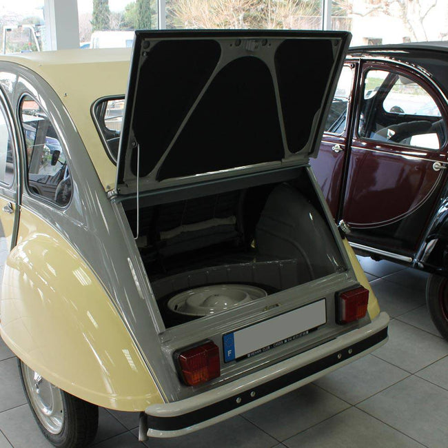 Zwart skai - kofferbescherming 2CV