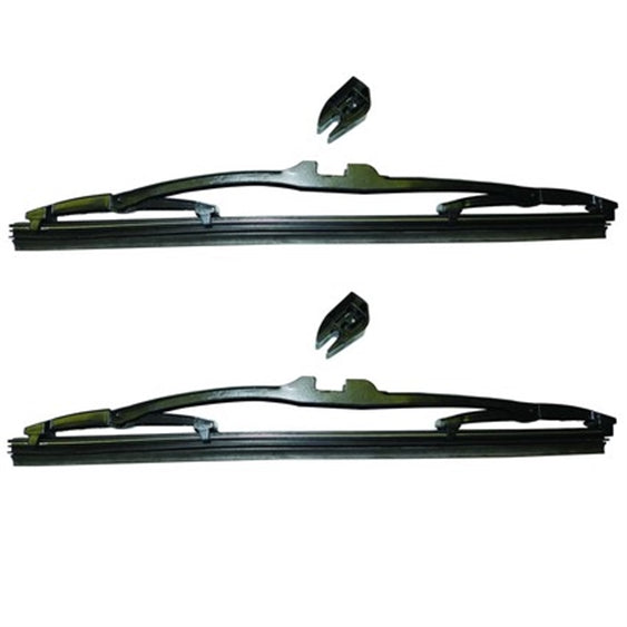 Paar ruitenwisserbladen 280 mm voor Méhari - Geleverd met kunststof adapter