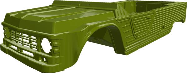 MONTANA GREEN bodykit nieuw Méhari-model