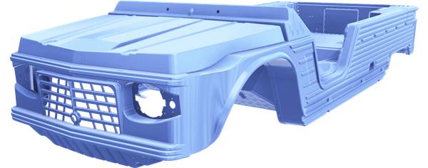 2-deurs bodykit BLAUW ESKI E-STORY