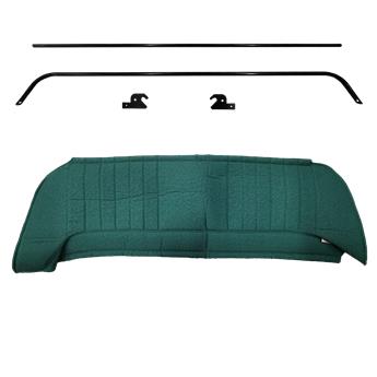 2CV Complete Hoedeplankenset GREEN DIAMANTE stof