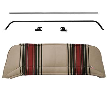 2CV CompleteHoedeplankset GESTREEPT BEIGE stof