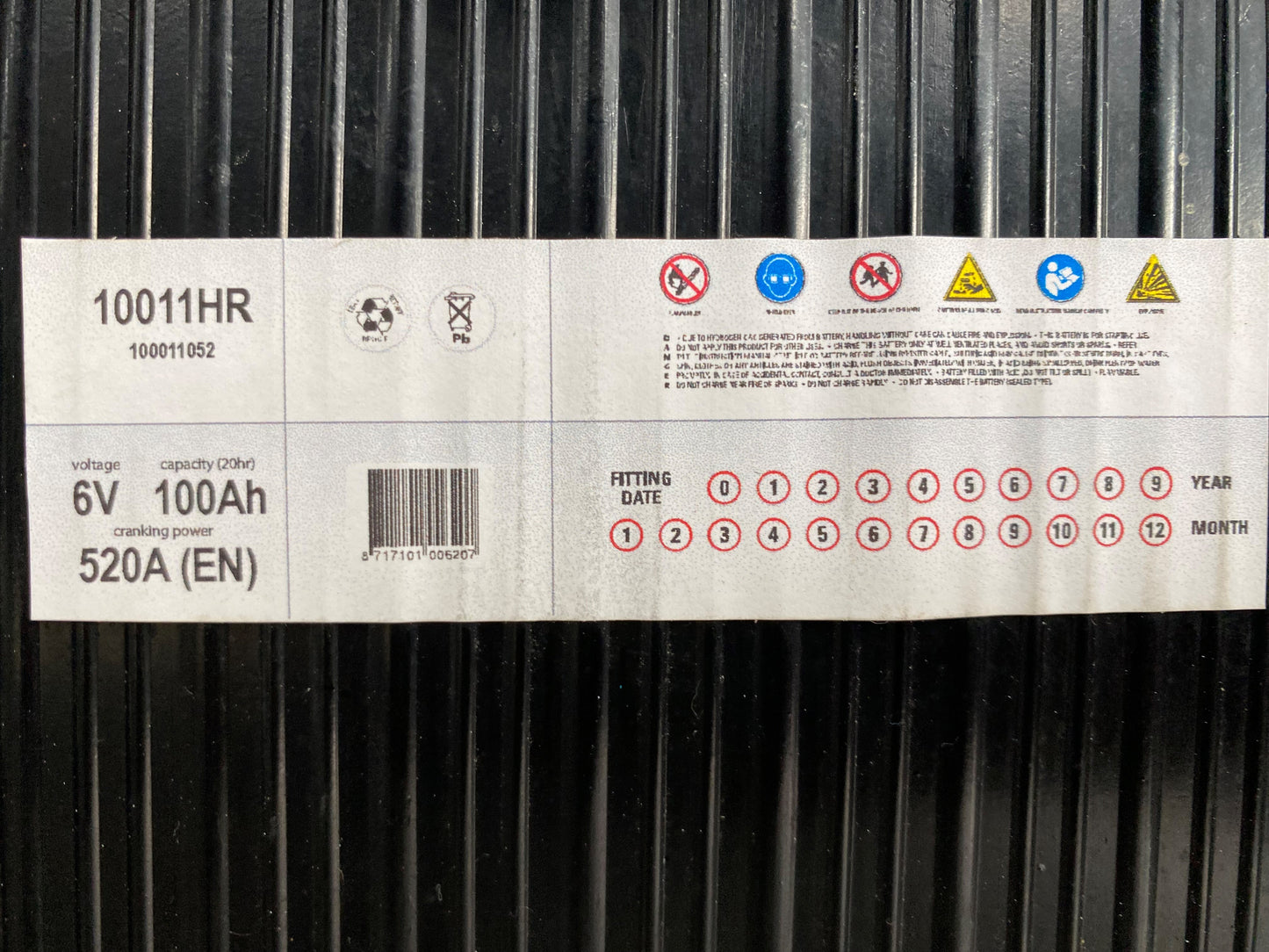 ACCU 6V 100AH 520A (EN)
