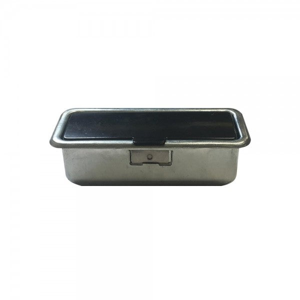 MEHARI ZWART EN ALUMINIUM ASBAK