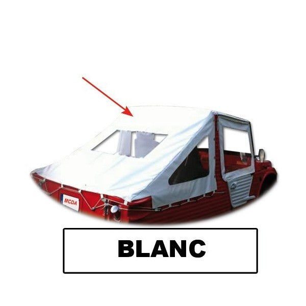 MÉHARI SAHARAN HOES WIT PVC CANVAS MET ELASTIEK + KRUISBOORD