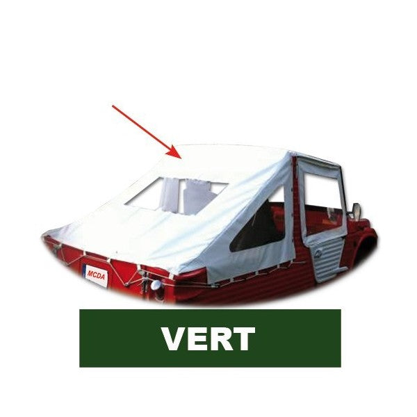 MÉHARI SAHARAN HOES GROEN PVC CANVAS MET ELASTIEK + KRUISBOORD