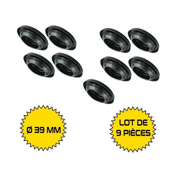 PLATFORMKAPPEN SET VAN 9 DIAM 39MM