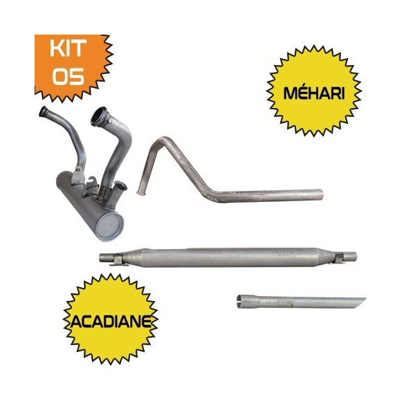 COMPLETE UITLAATSET KORTE UITGANG (4-DELIG) MÉHARI - ACADIANE