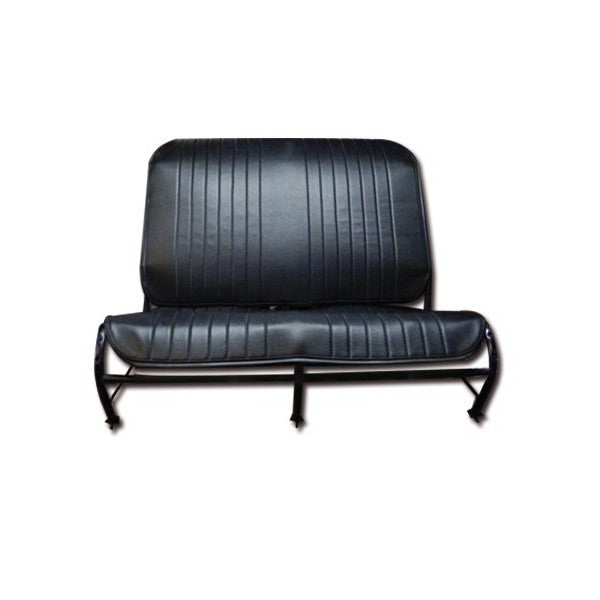 geperforeerde zwarte 2cv speciale achterbank bekleding