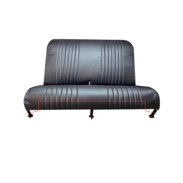 BEKLEDING ACHTERBANK VOOR DYANE OPVOUWBARE GEPERFOREERDE ZWARTE LETTERS