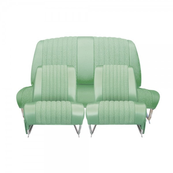 AFWERKINGSSET AMI6 CLUB SEDAN 2 VOORSTOELEN + ACHTERBANK DIAMANT GROENE STOF